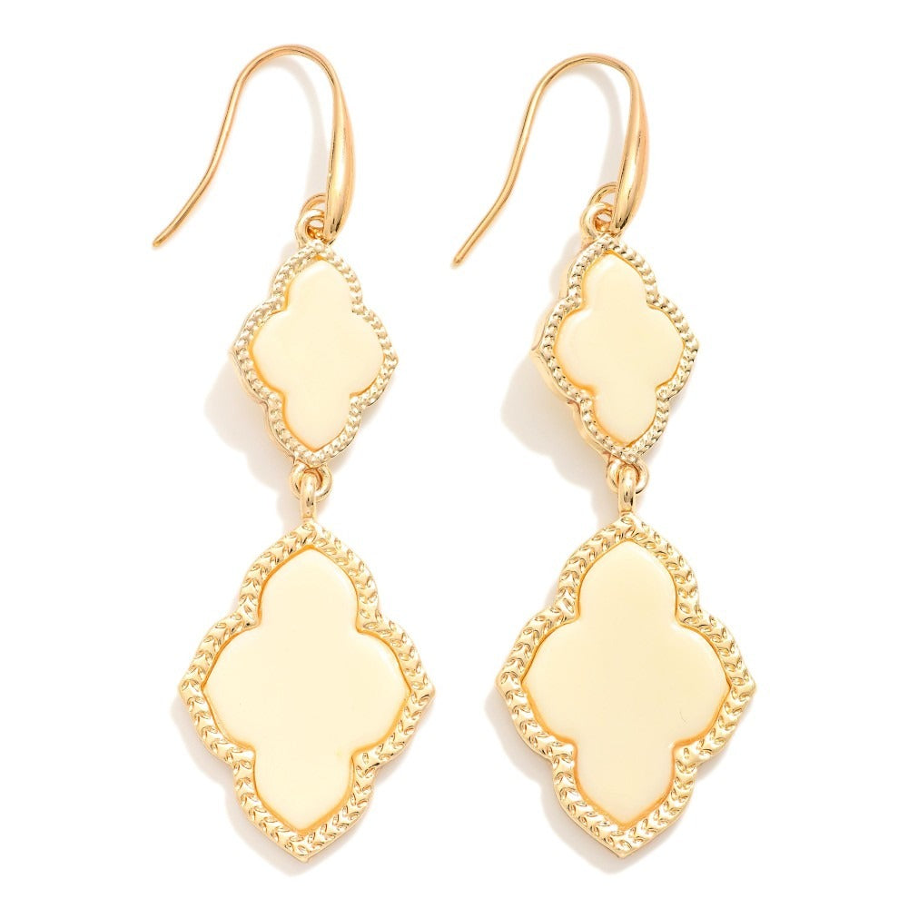 Linked Clover Drop Earring