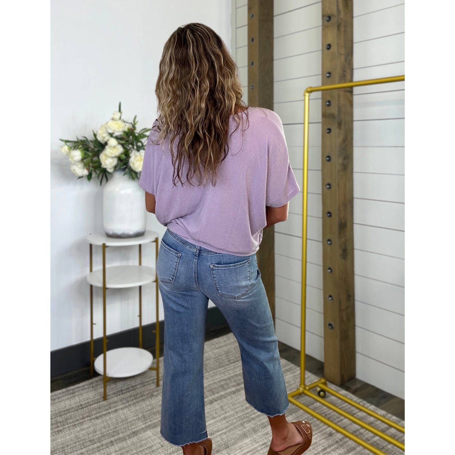 V-neck top featuring knit and relaxed-fit, Rave About It Top — image 14