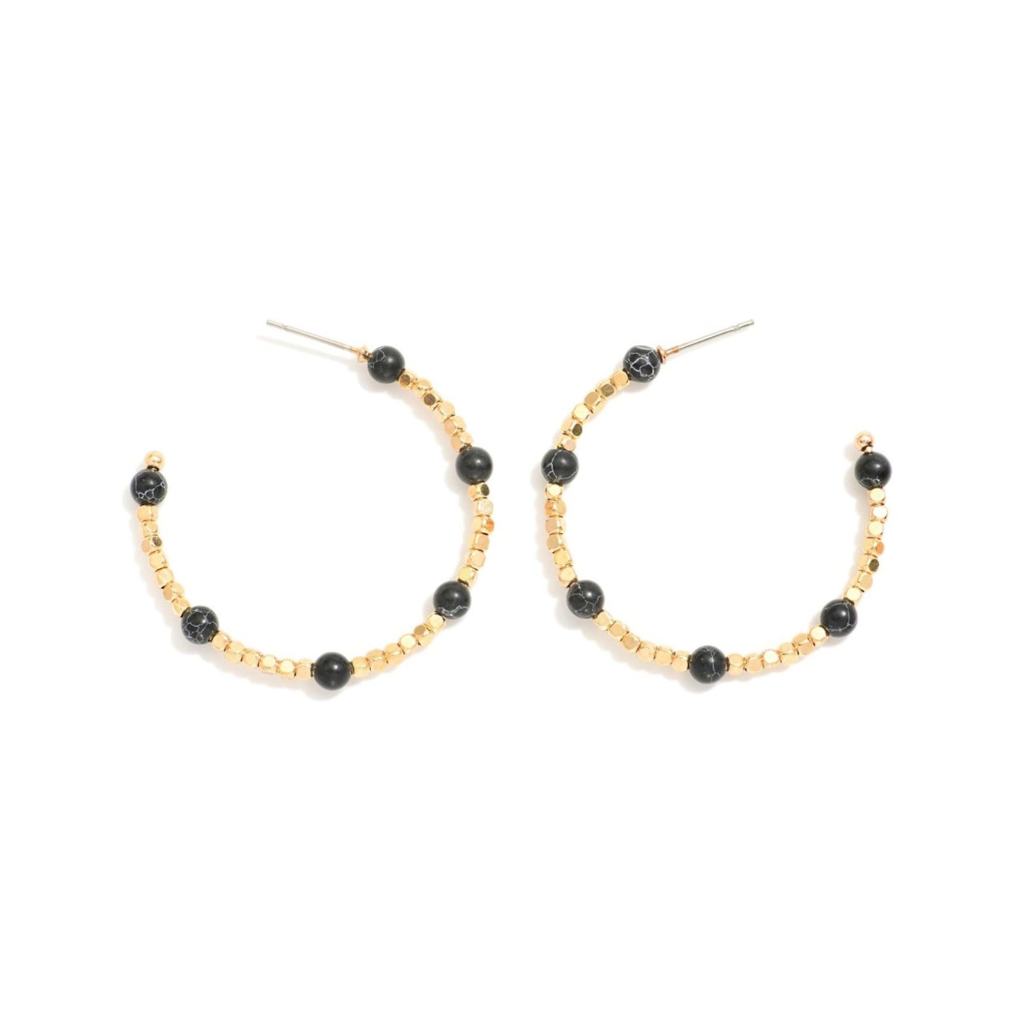 Celeste Beaded Hoop Earring