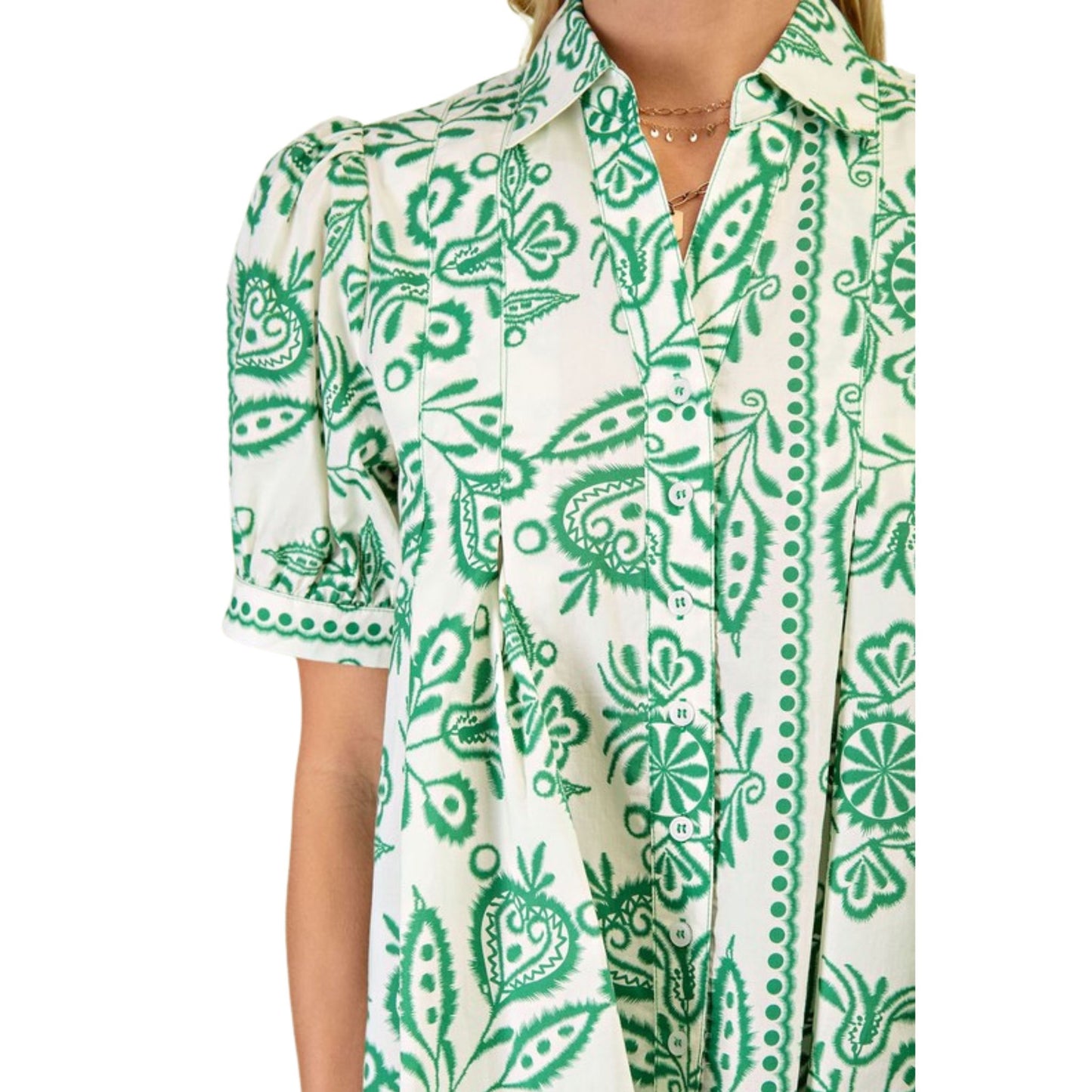 Greenlight Print Top