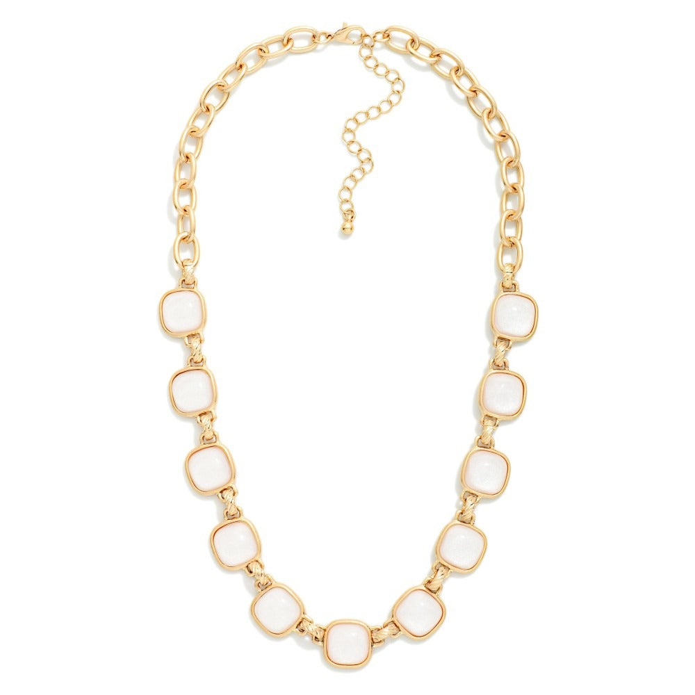 Square Station Necklace