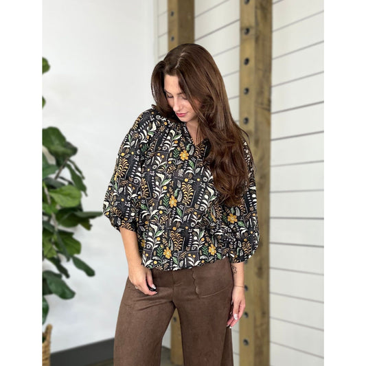 Maple & Midnight Top