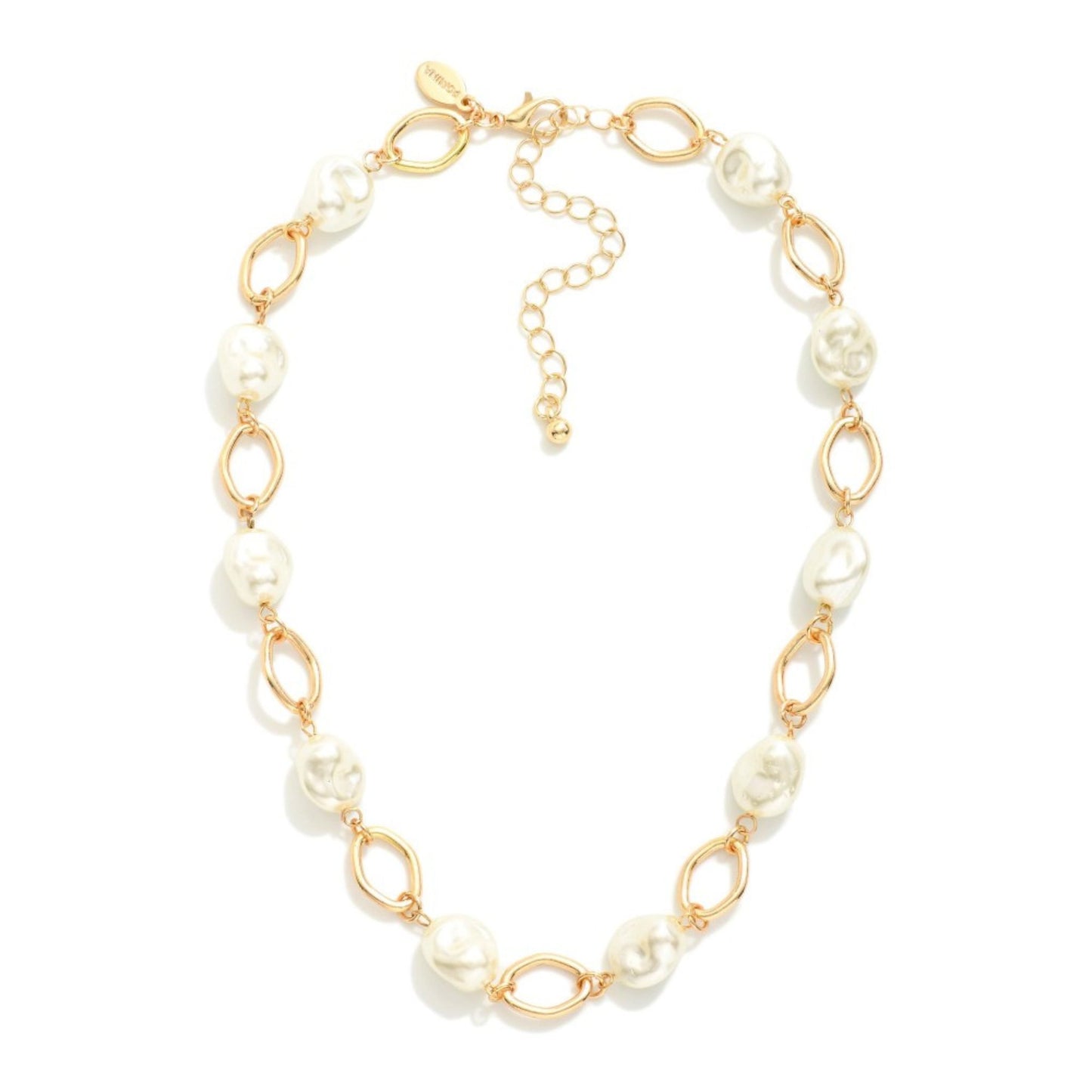Pearl & Chain Statement Necklace
