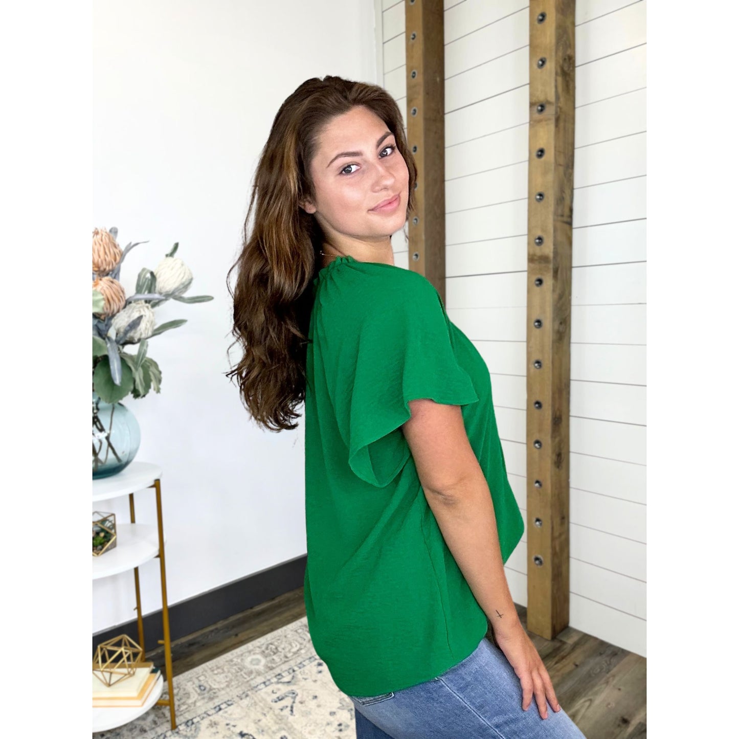 Flutter Sleeve Top