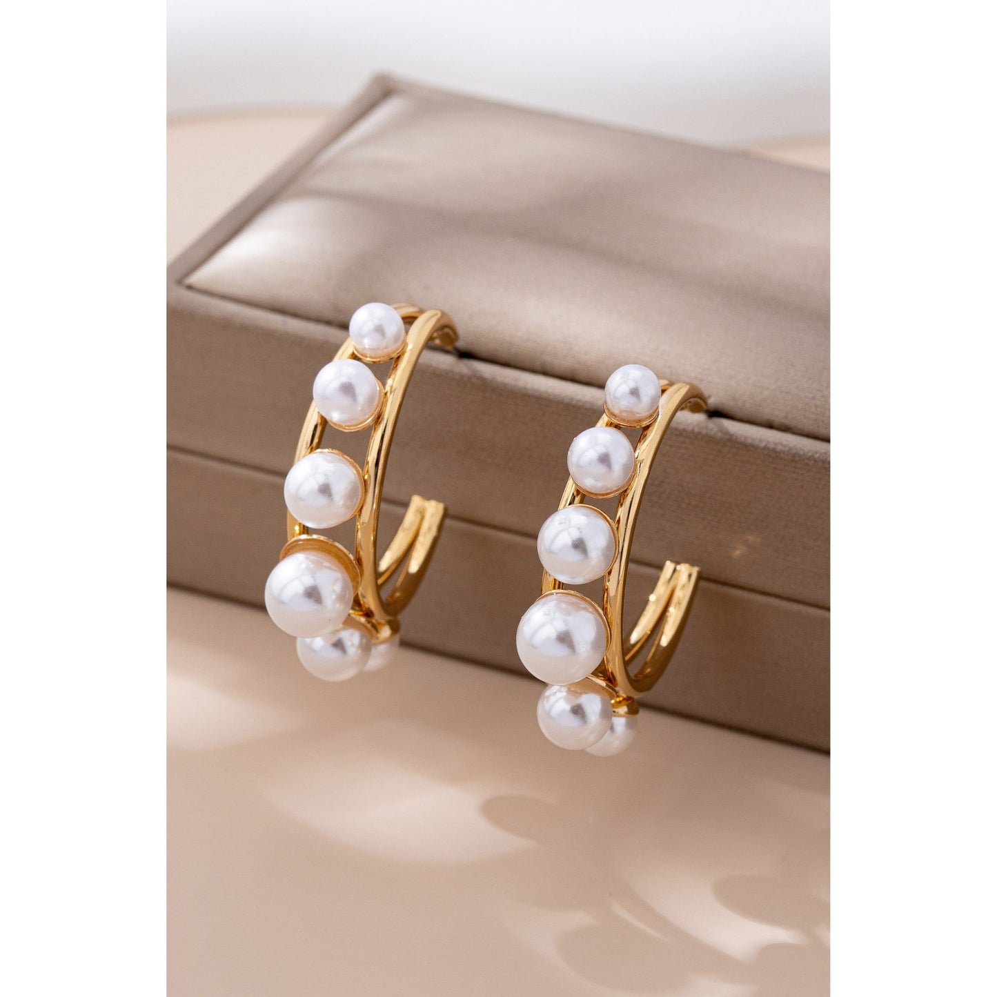 Pearl Cascade Hoops
