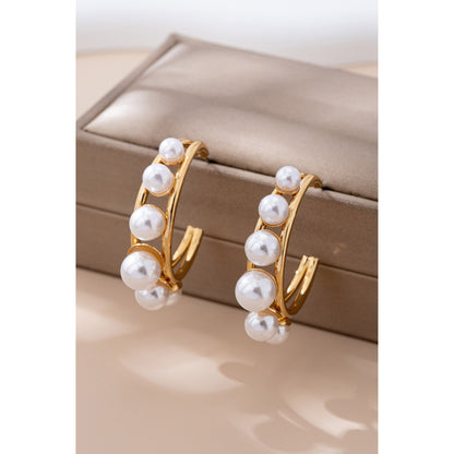 Pearl Cascade Hoops