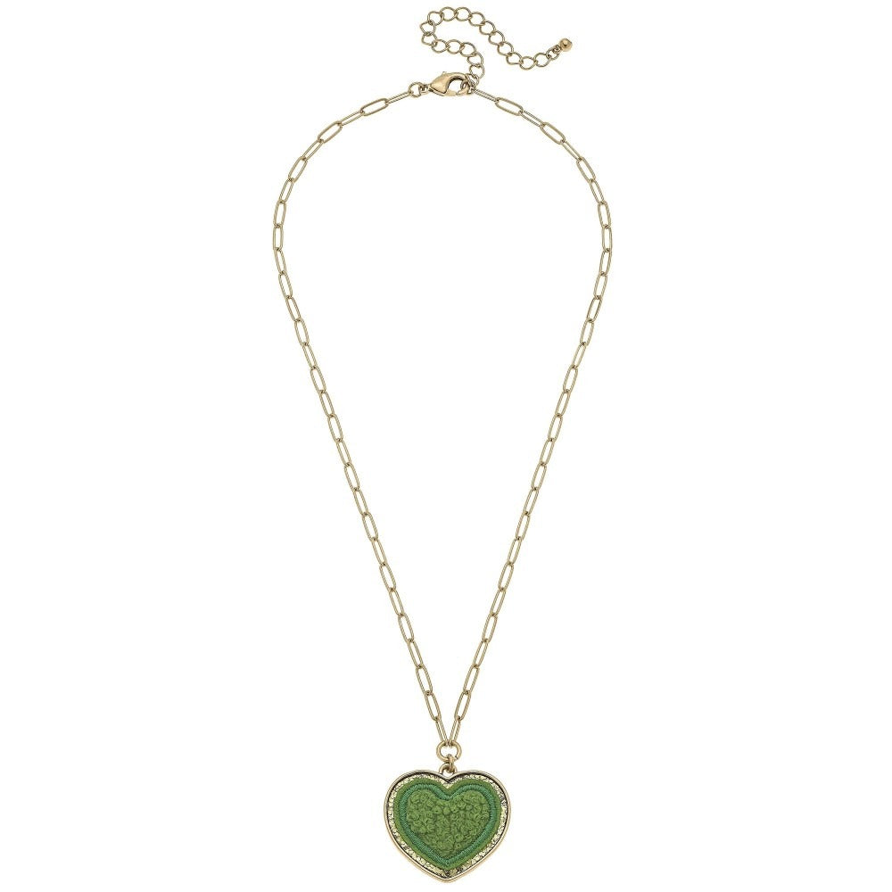 Glitter Heart  Necklace