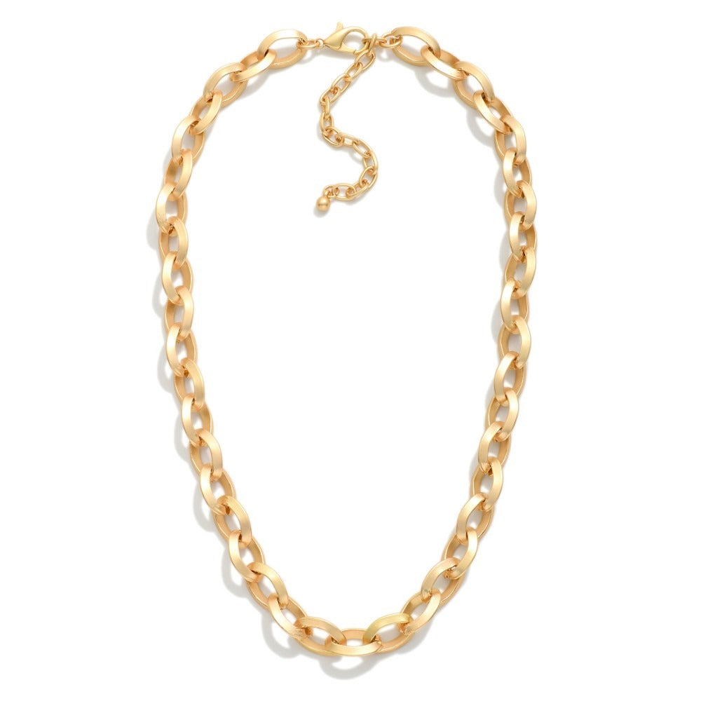 Matte Chain Link Necklace