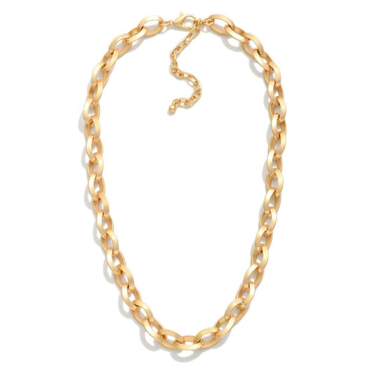 Matte Chain Link Necklace