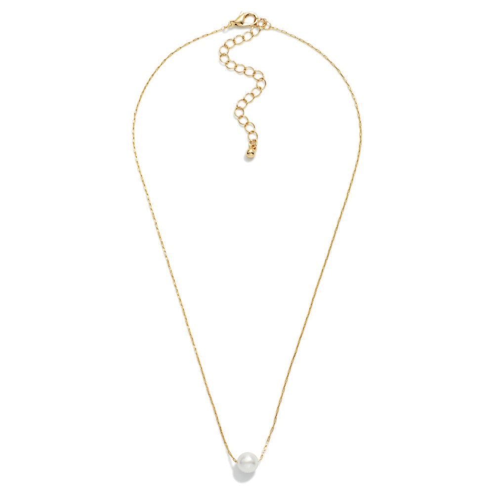Petite Pearl Pendant Necklace