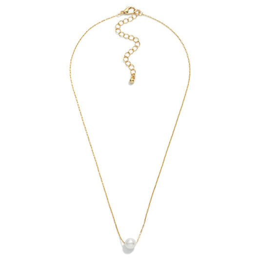 Petite Pearl Pendant Necklace
