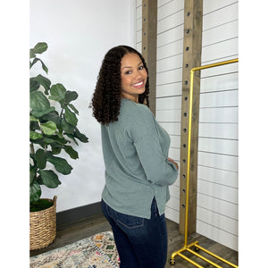 Stay Awhile Darlin Urban Rib Top