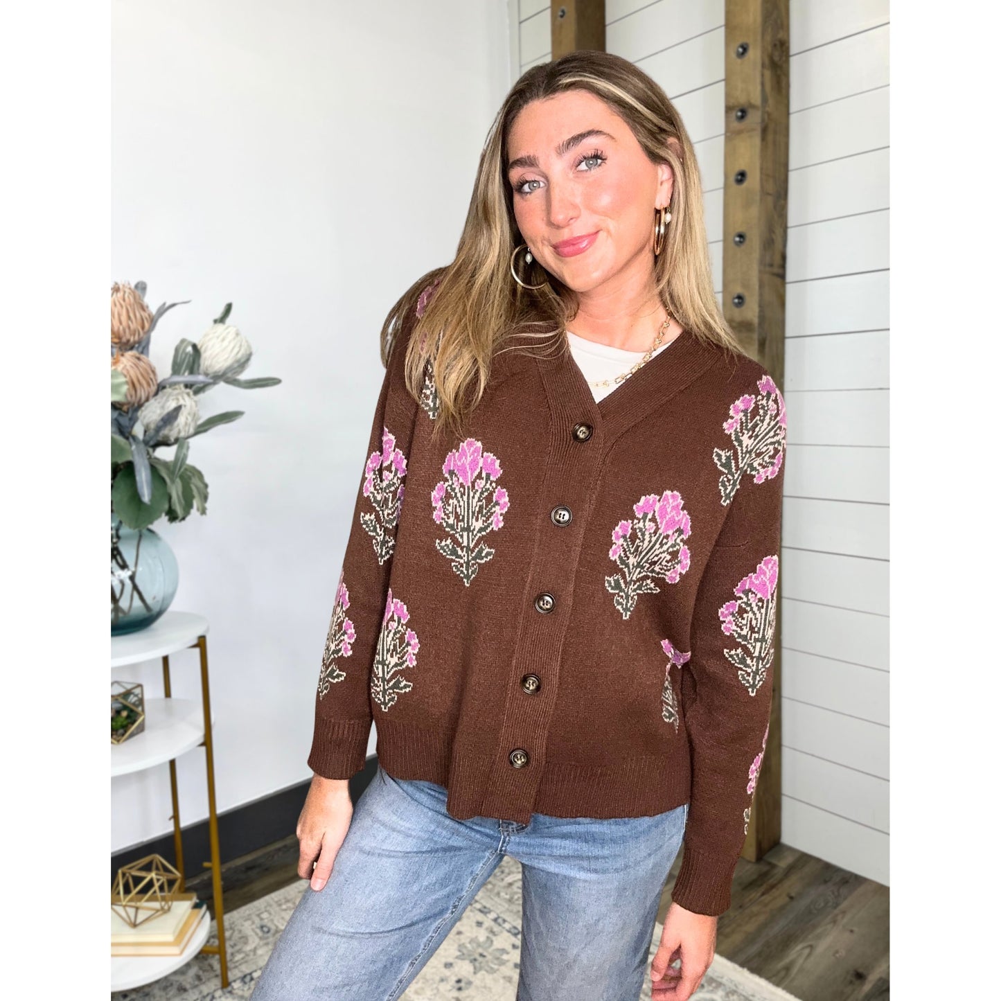 Bloom Button Up Cardigan