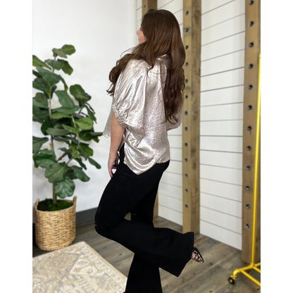 Shimmering Center Of Attention Top