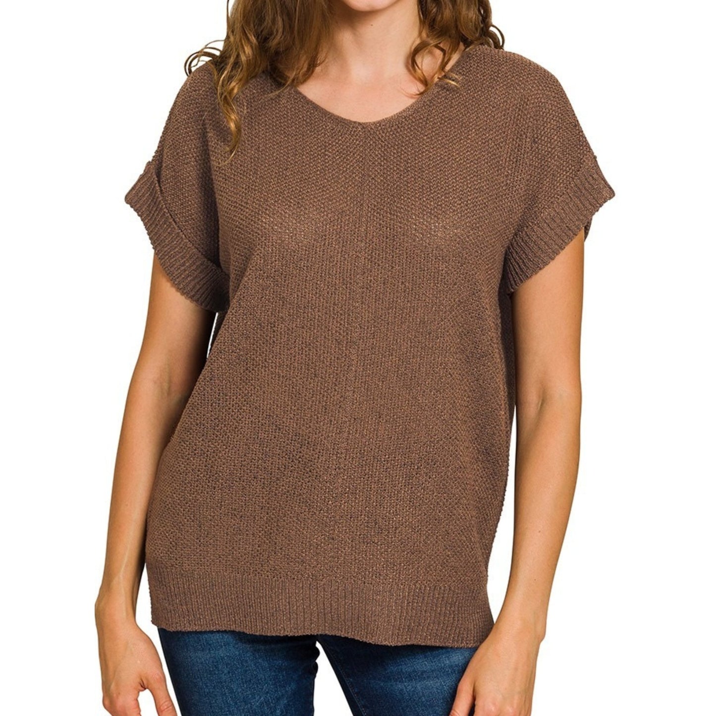 Ember Knit Short Sleeve Sweater
