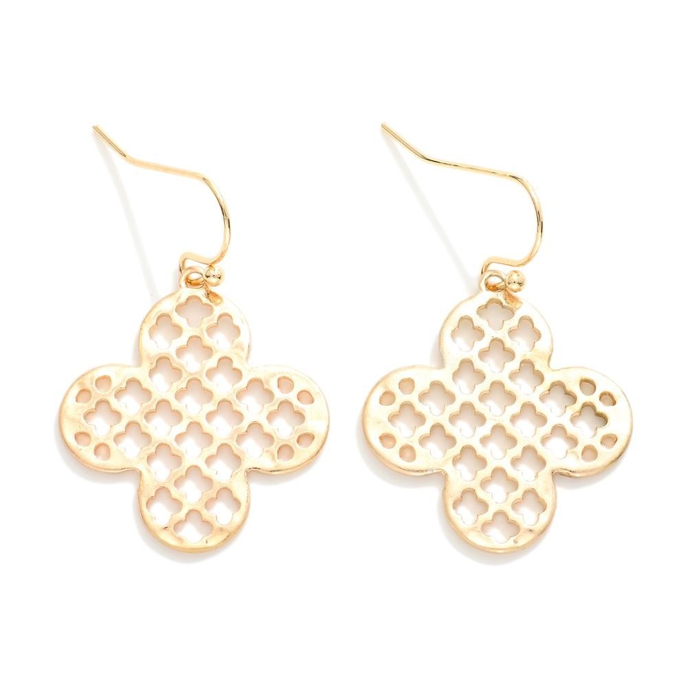 Only On Me Clover Cut Out Earring