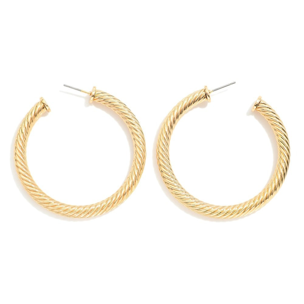 Twist & Shout Hoop Earrings