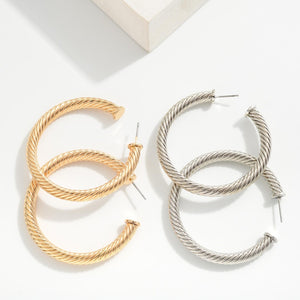 Twist & Shout Hoop Earrings