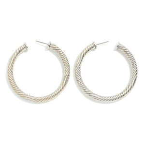 Twist & Shout Hoop Earrings