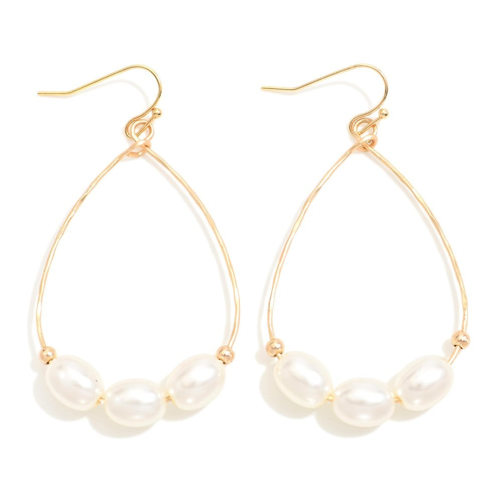 Dakota Teardrop Pearl Earring