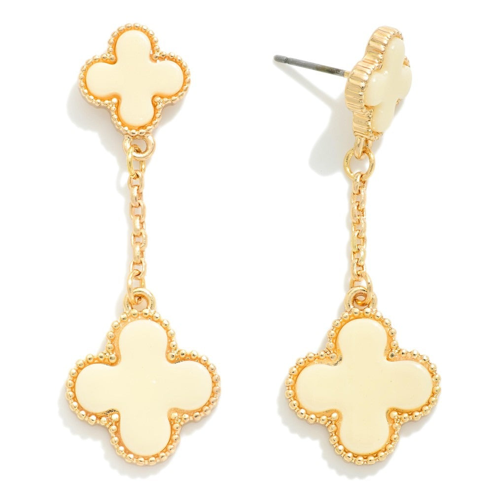 Queen Of Clubs Drop Earring