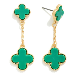 Queen Of Clubs Drop Earring