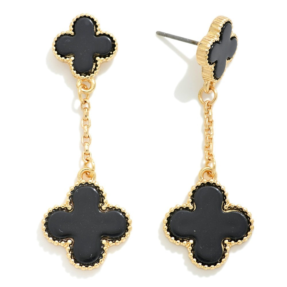 Queen Of Clubs Drop Earring