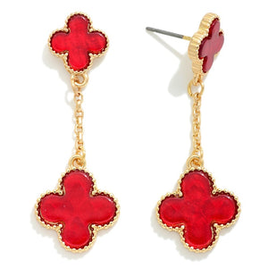 Queen Of Clubs Drop Earring