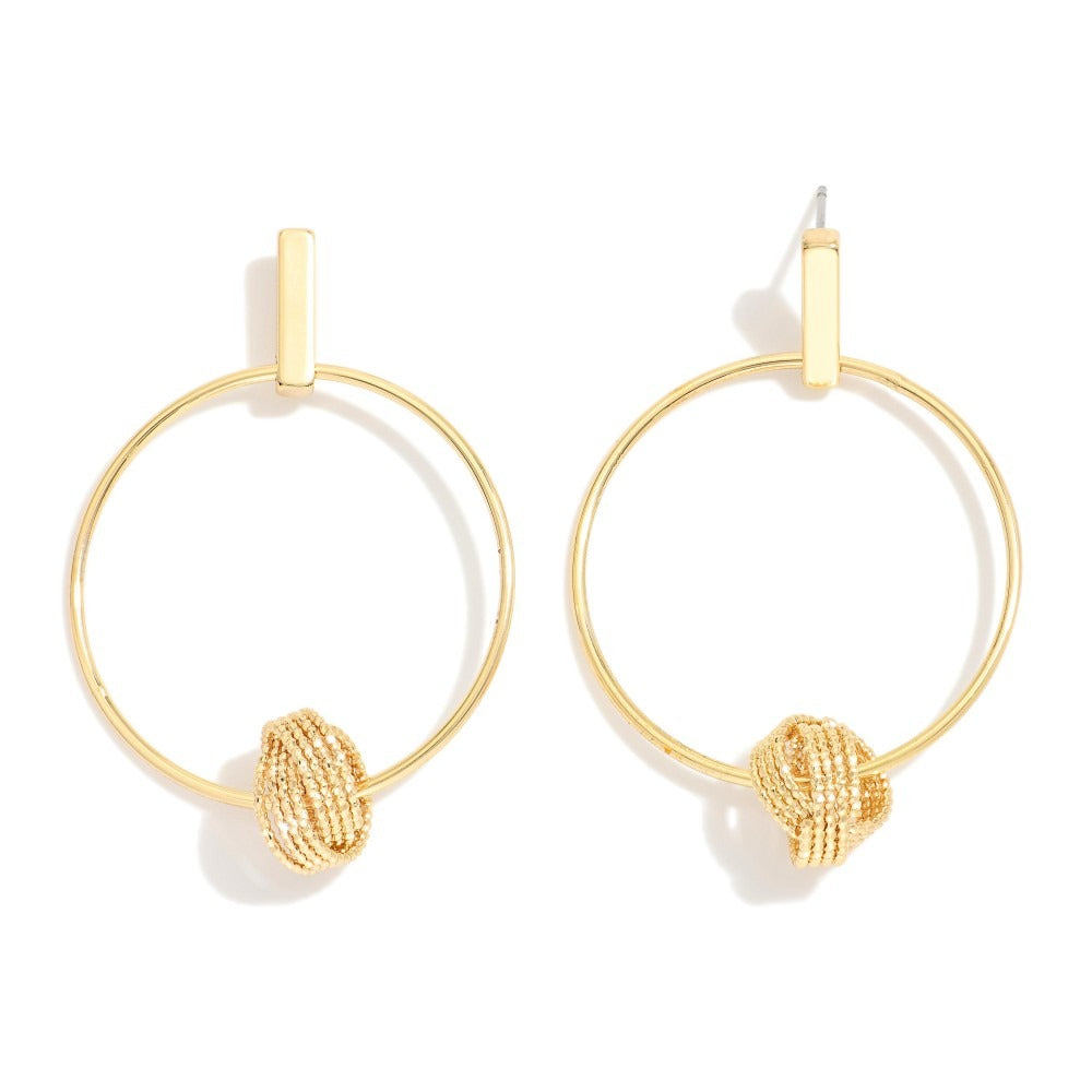 Eternal Twist Hoop Drop Earring