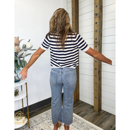Split Haven Striped Sweater
