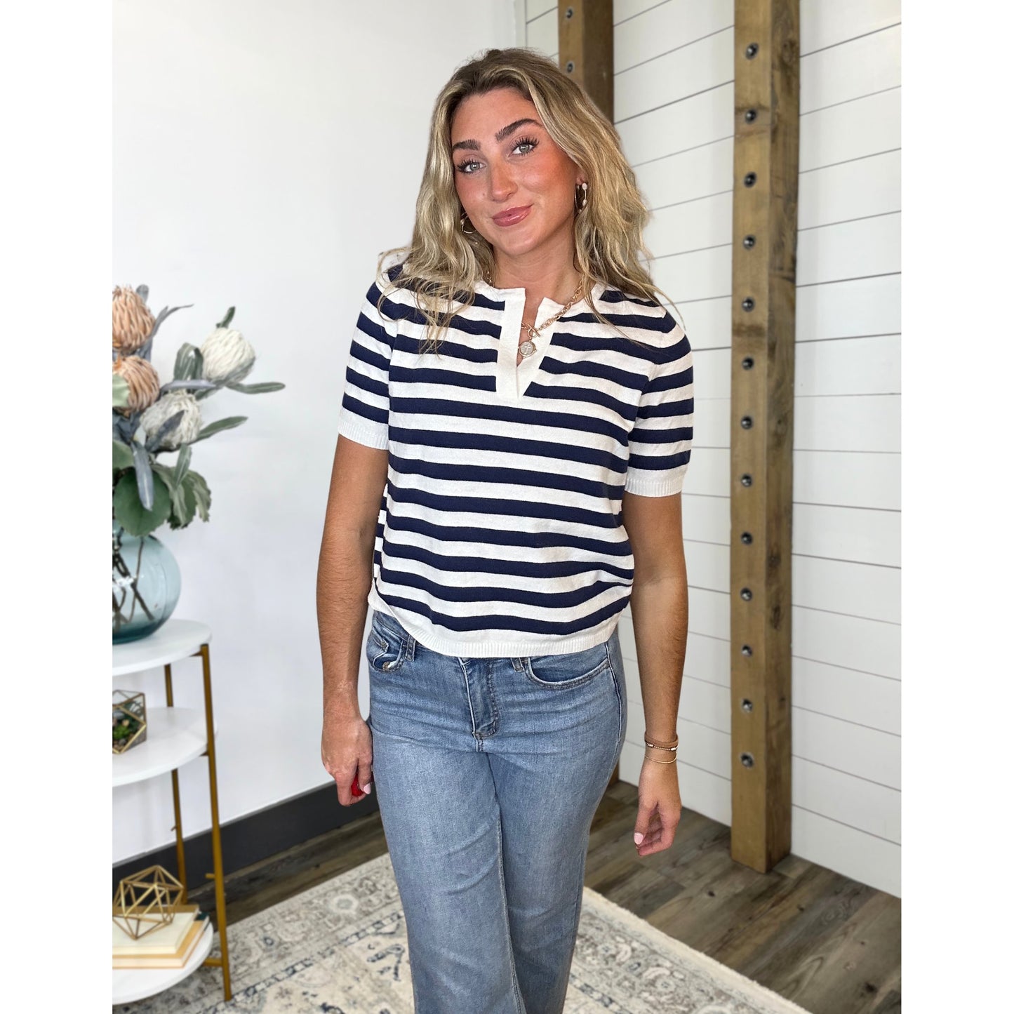 Split Haven Striped Sweater