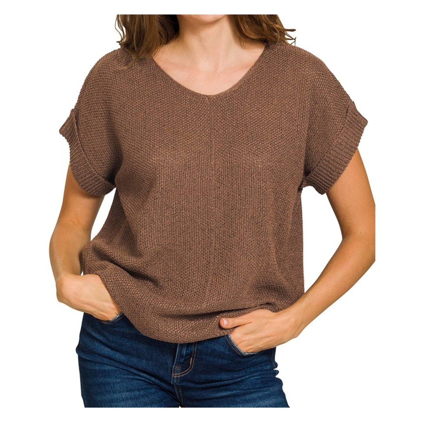 Ember Knit Short Sleeve Sweater