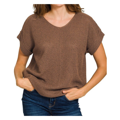 Ember Knit Short Sleeve Sweater