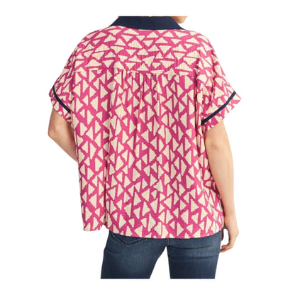 Navy Notch Top