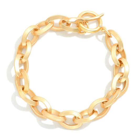 Toggle Clasp Chain Link Bracelet