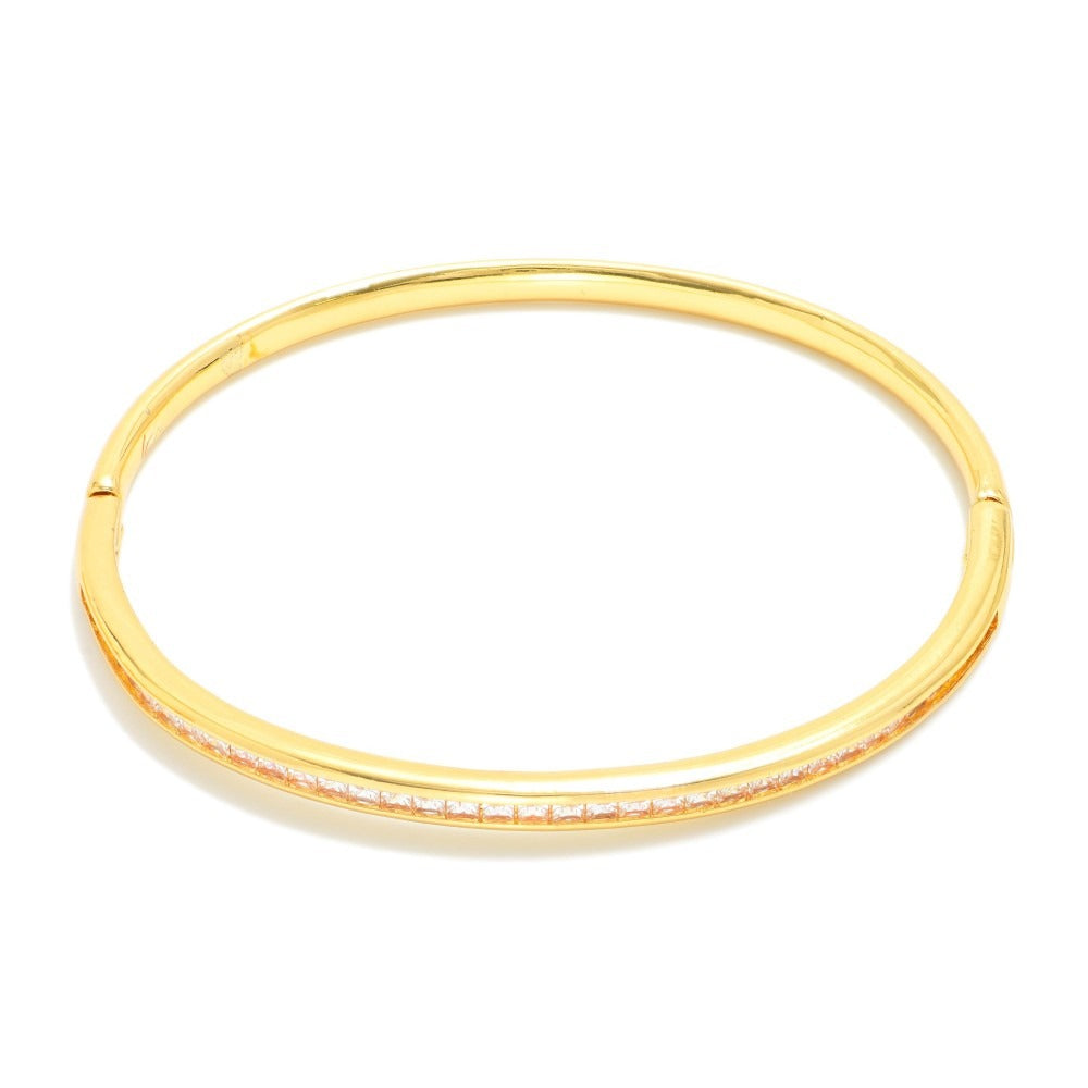 Cubic Zirconia Bangle Bracelet