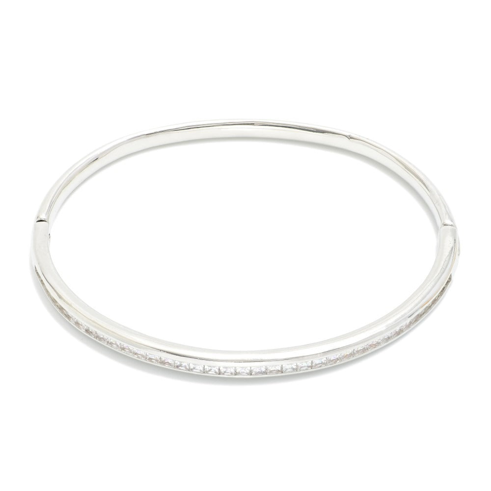Cubic Zirconia Bangle Bracelet