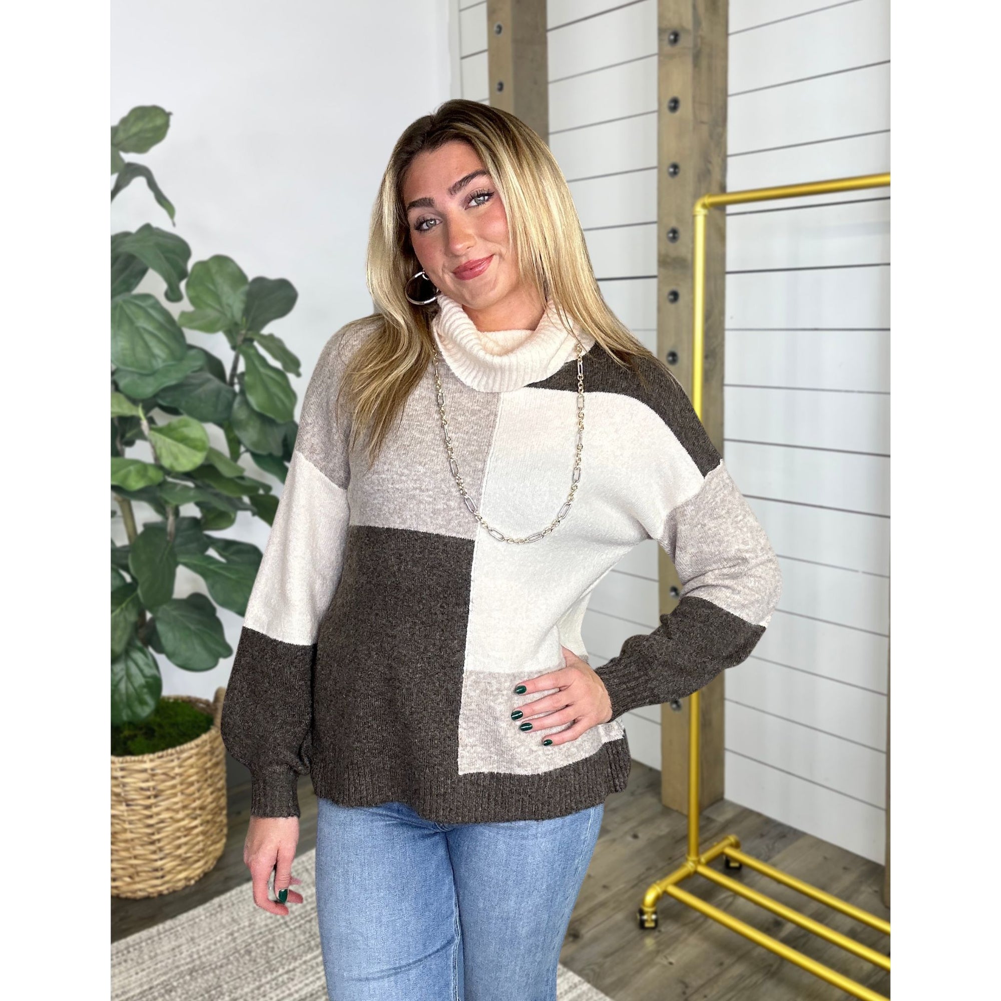 Block Party Turtleneck Sweater
