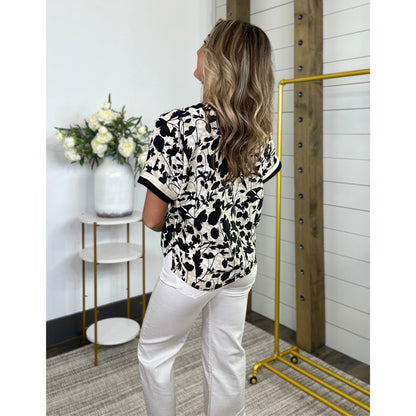 Breezy Floral Drop Shoulder Top
