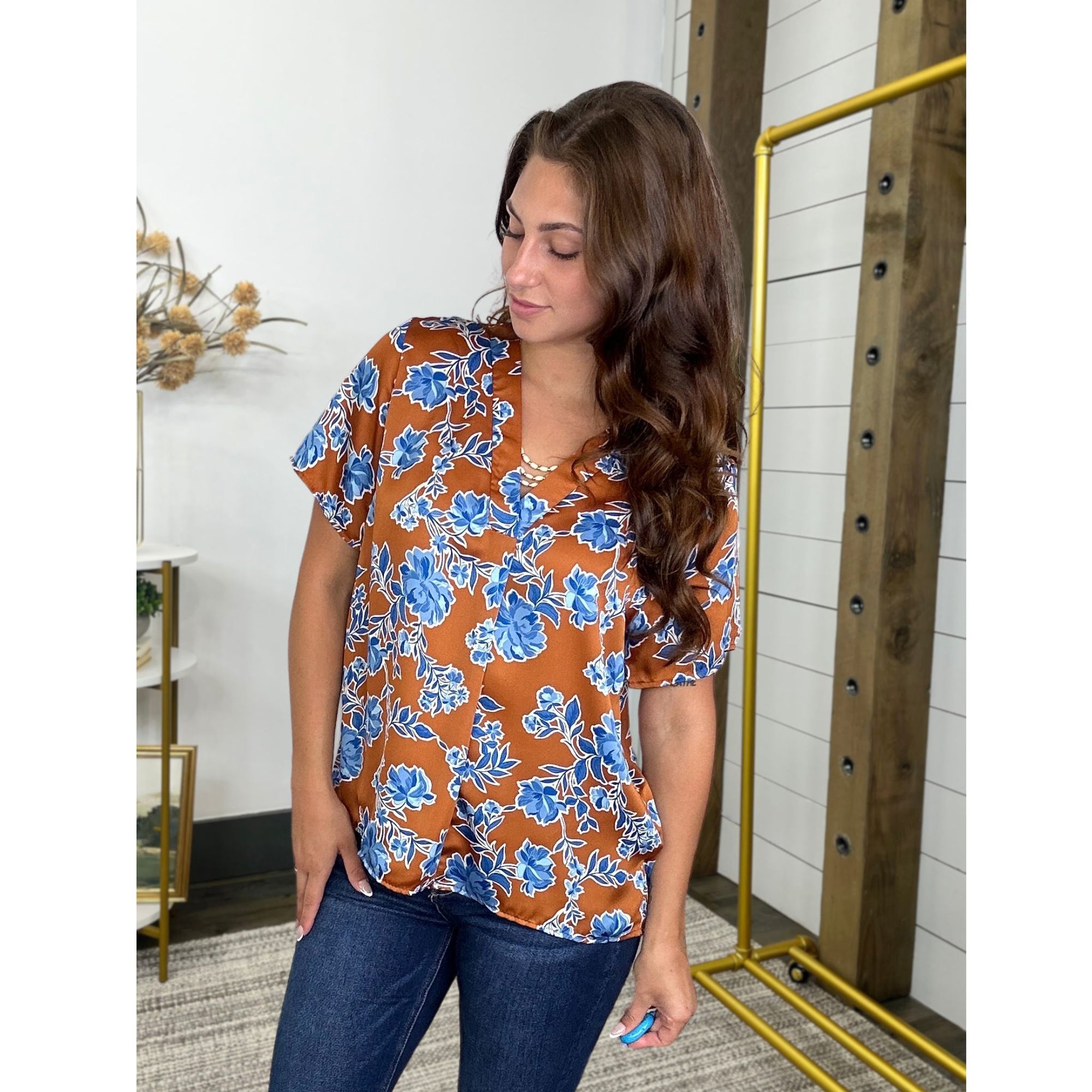 On Your Heart Floral Top