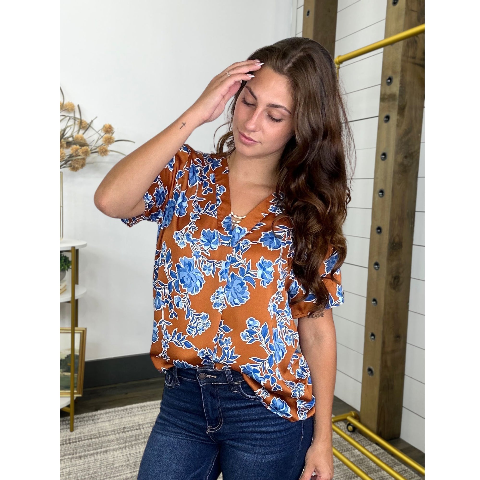 On Your Heart Floral Top