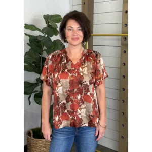 Autumn Blooms Blouse