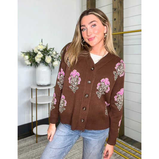 Bloom Button Up Cardigan