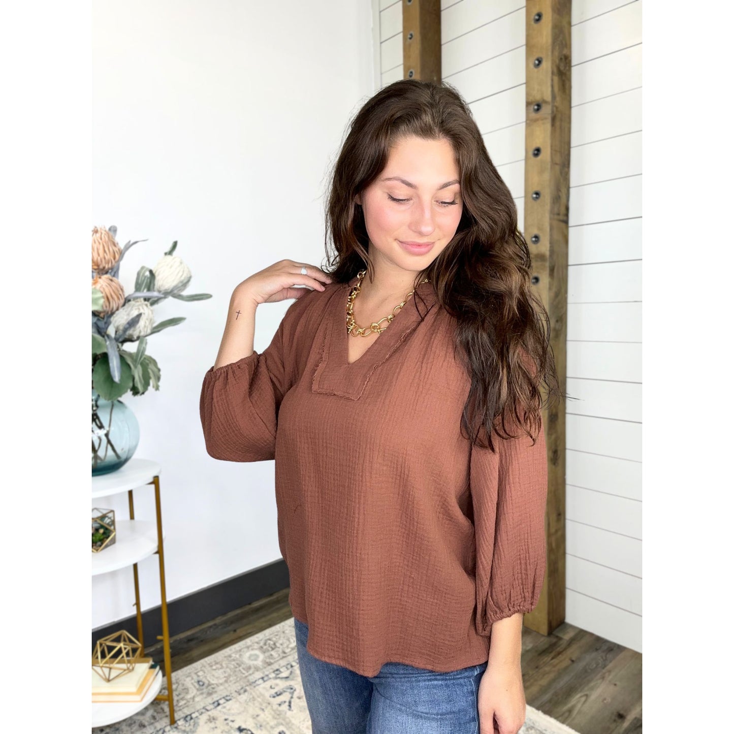 Coastal Cotton Gauze Top