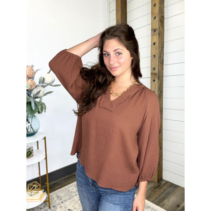 Coastal Cotton Gauze Top