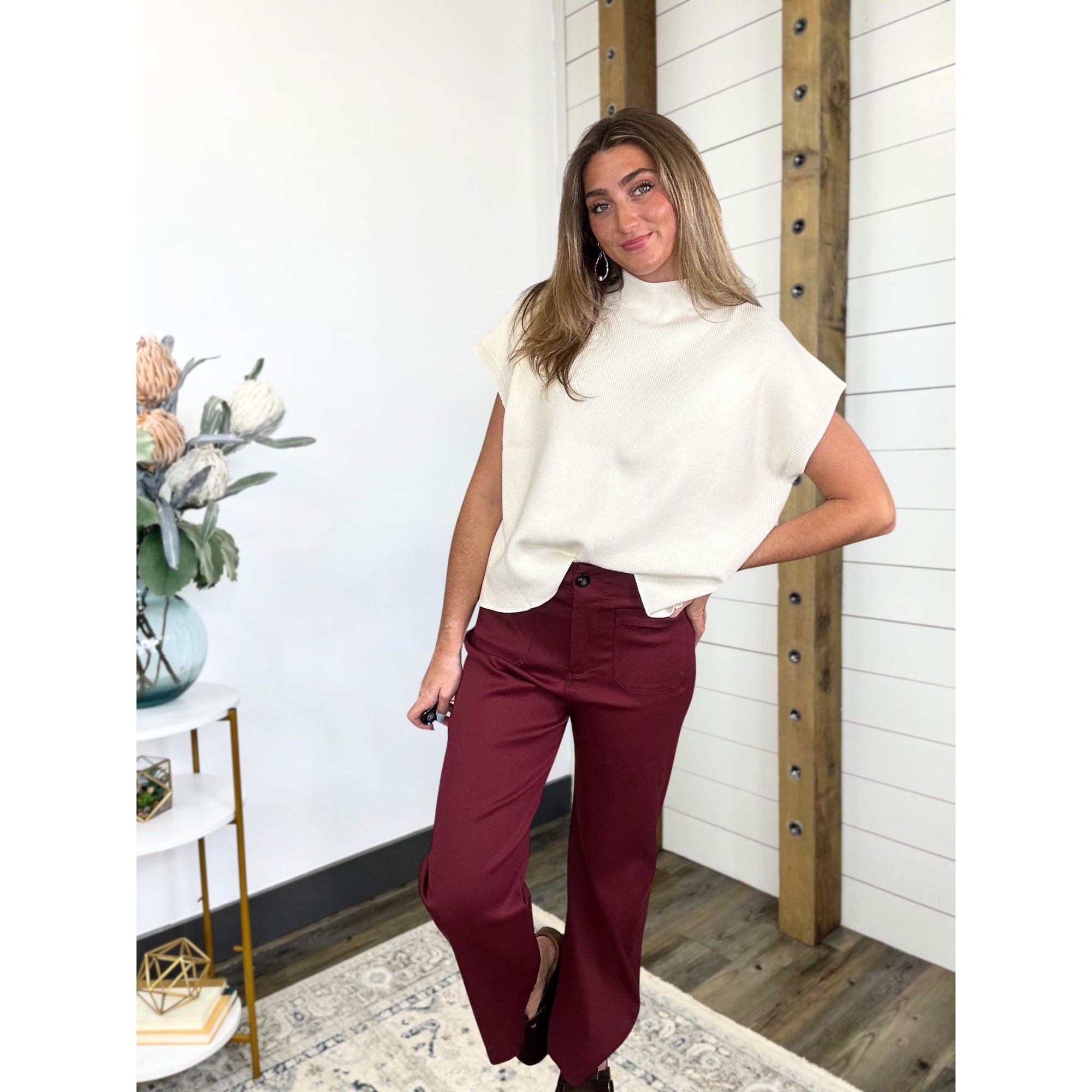 Common Ground Ribbed Knit Top