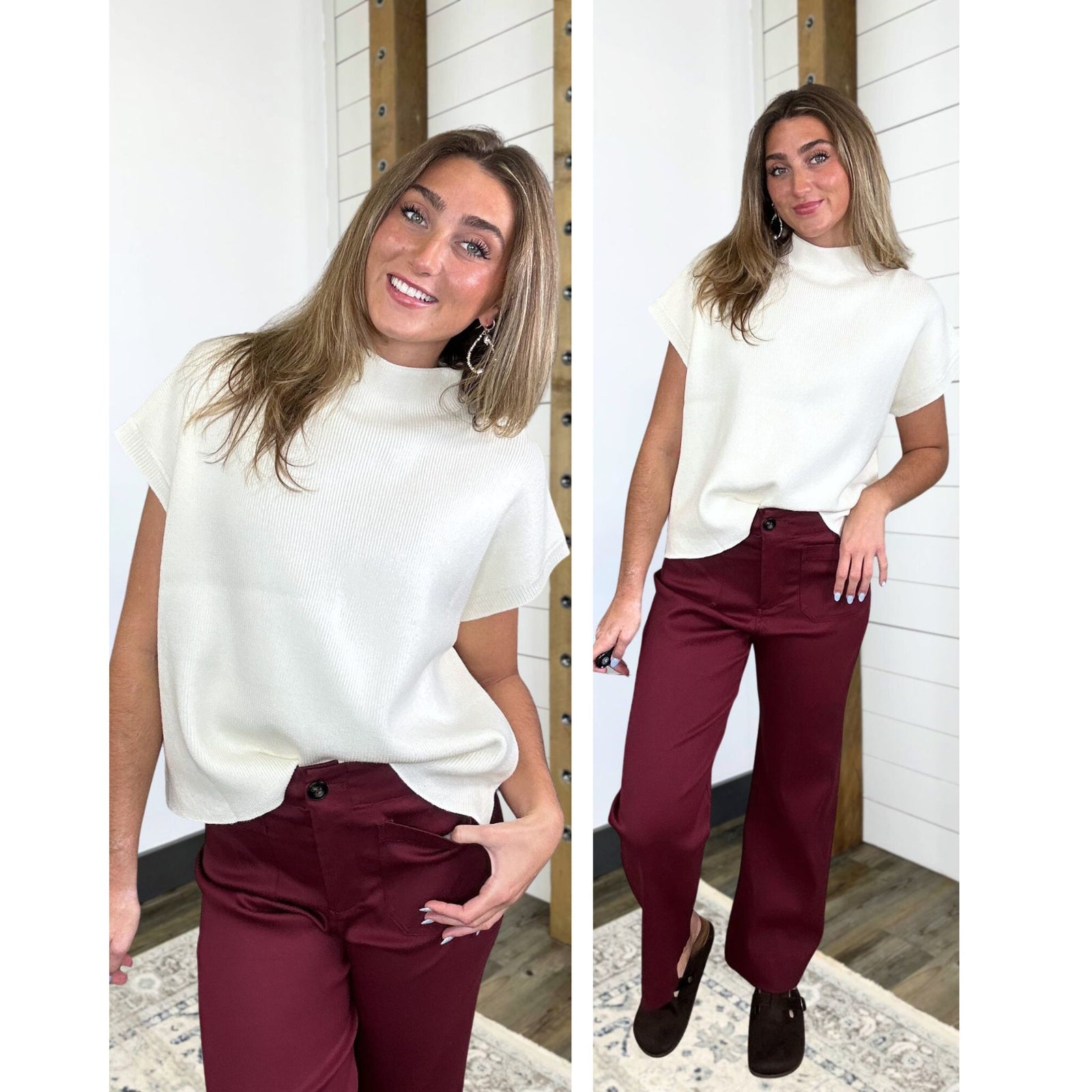 Common Ground Ribbed Knit Top