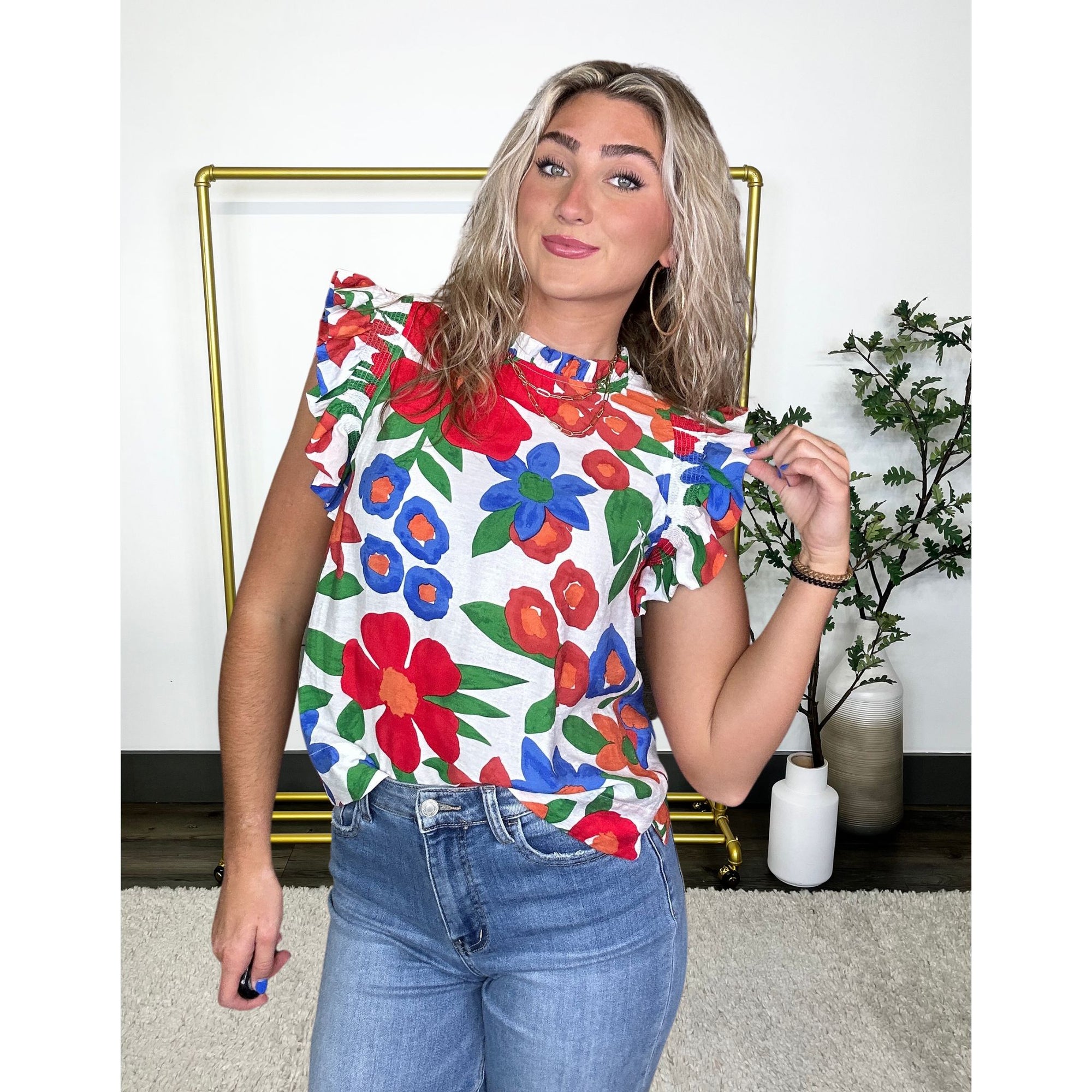 Confident Decisions Floral Top