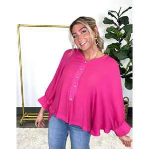 All Buttoned Up Oversize Top