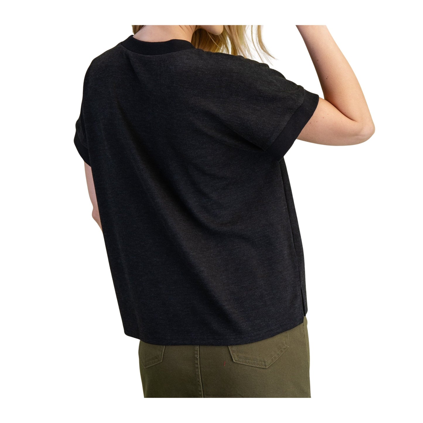 Cozy V-Neck Everyday Knit Tee
